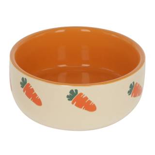 Kerbl miska ceramiczna, 250 ml, beżowo-pomarańczowa 81801